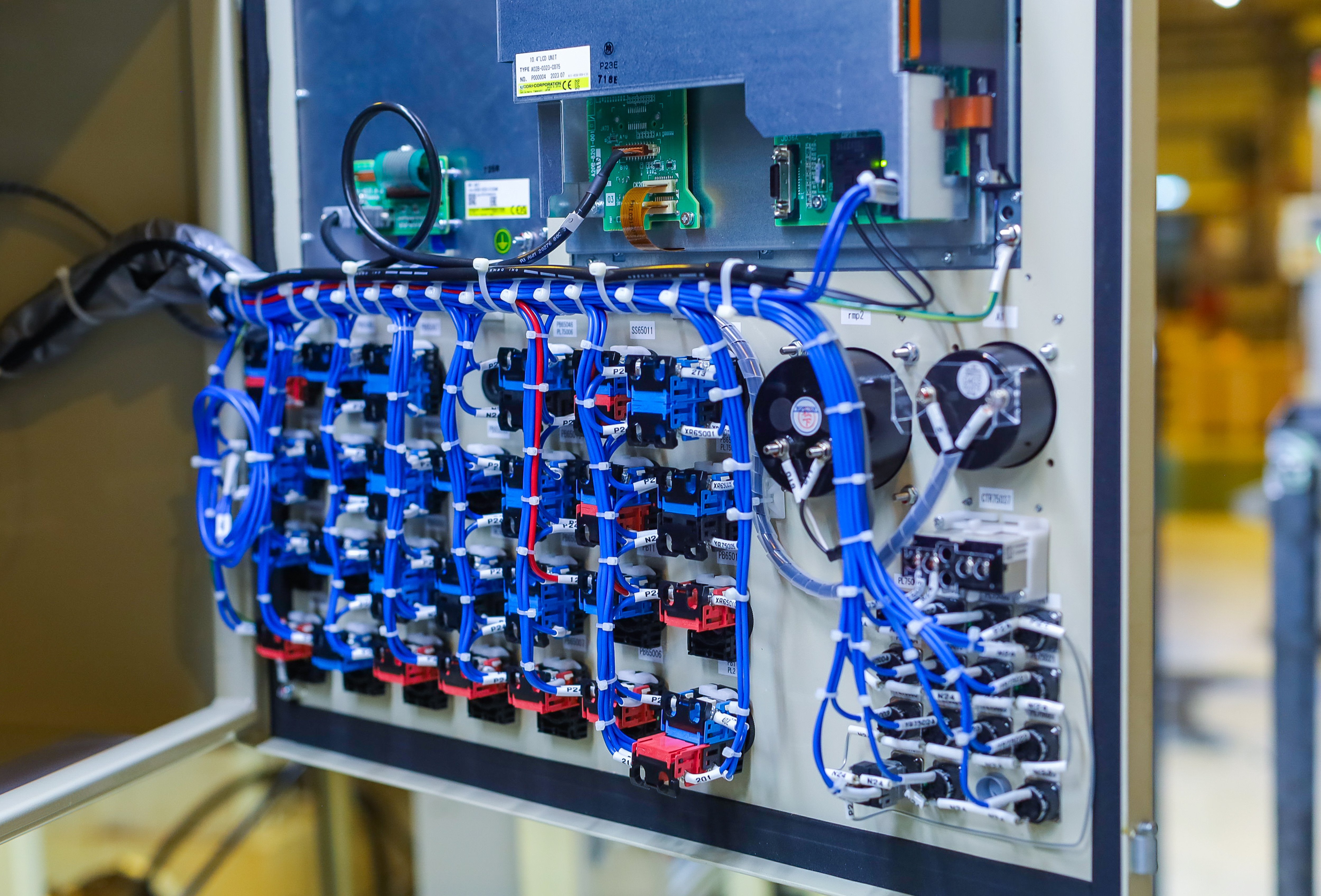 clean back of control panel