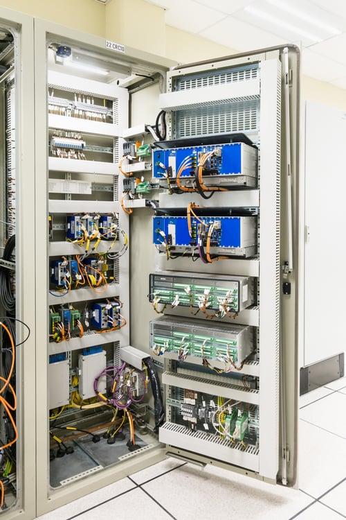large utility scale panel inside